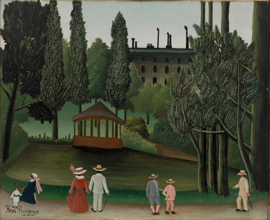 Utsikt över Parc Montsouris, Le Kiosque - Henri Rousseau