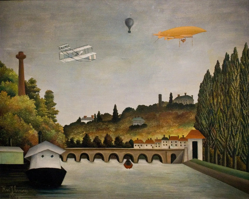 Vy över Sèvres-bron - Henri Rousseau
