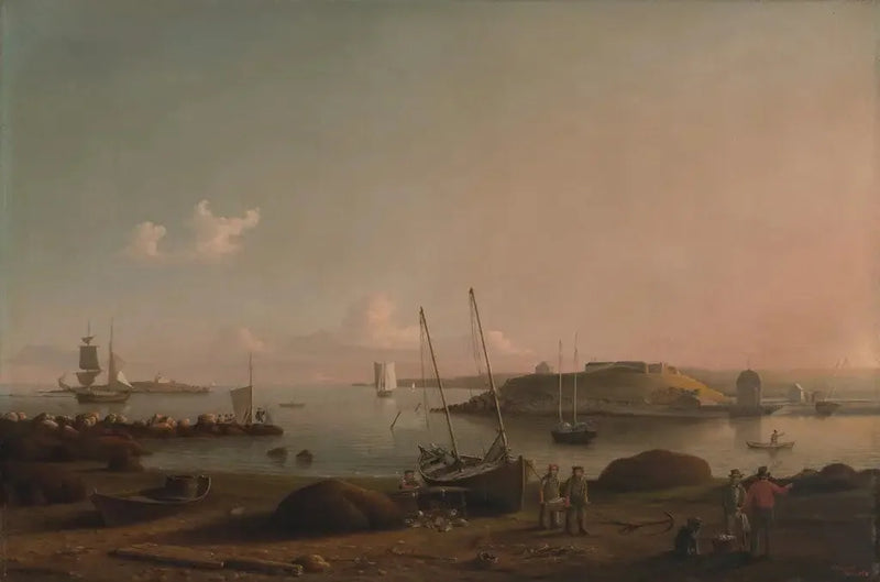Utsikt över Gloucesterhamnen - Fitz Henry Lane