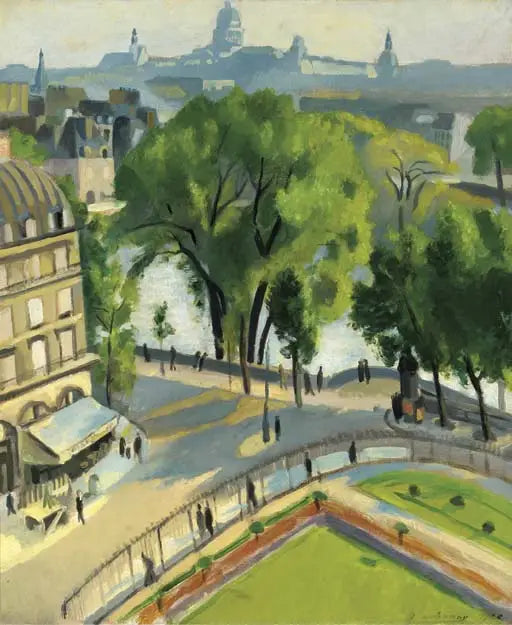 Utsikt över Louvren - Robert Delaunay