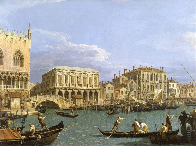 Vy över Riva degli Schiavoni, Venedig - Canaletto