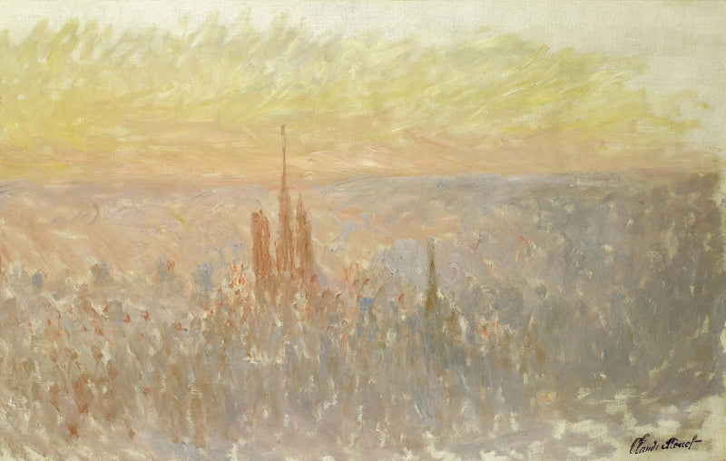 Allmän vy över Rouen - Claude Monet