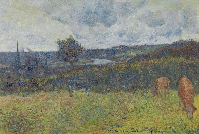 Allmän vy över Rouen - Paul Gauguin