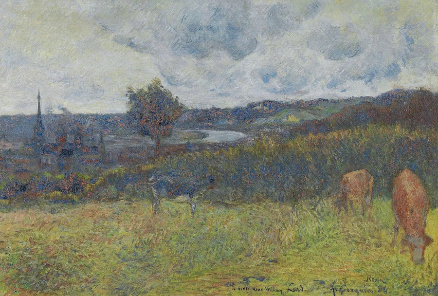 Allmän vy över Rouen - Paul Gauguin