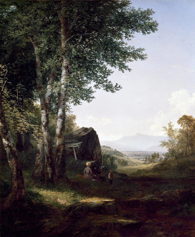 Fjärrvy av Mansfield-berget, Vermont - John Frederick Kensett