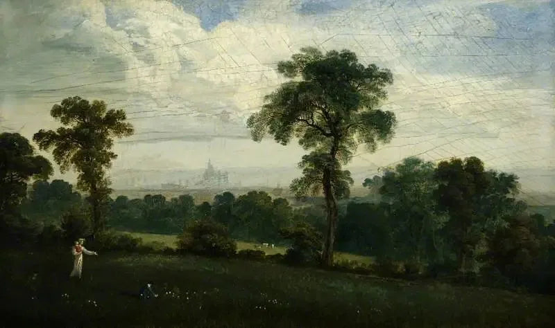 Fjärrvy av London - John Martin