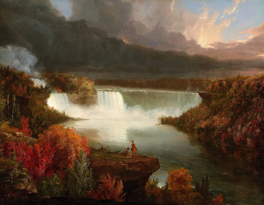 Fjärrvy av Niagarafallen - Thomas Cole