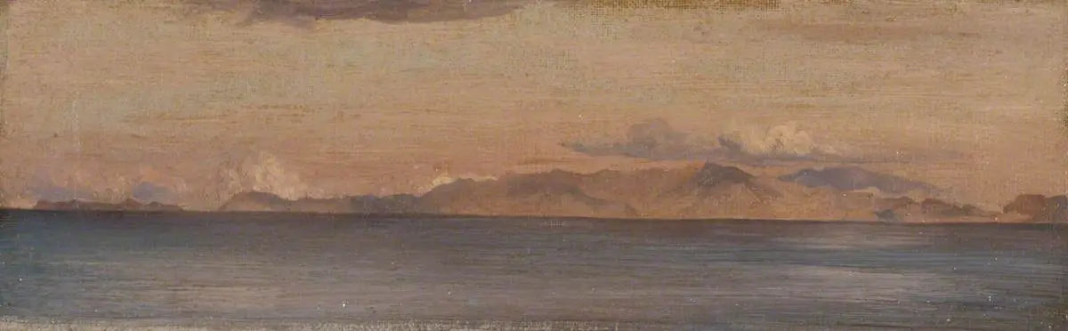 Vue lointaine des montagnes de la mer Égée - Frederic Leighton - Alpha Reproduction