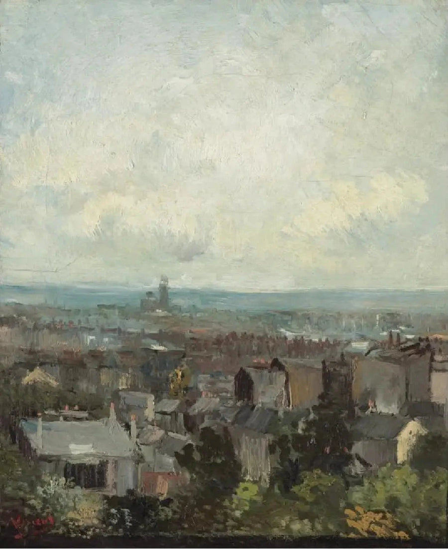 Vy över Paris i närheten av Montmartre - Vincent van Gogh