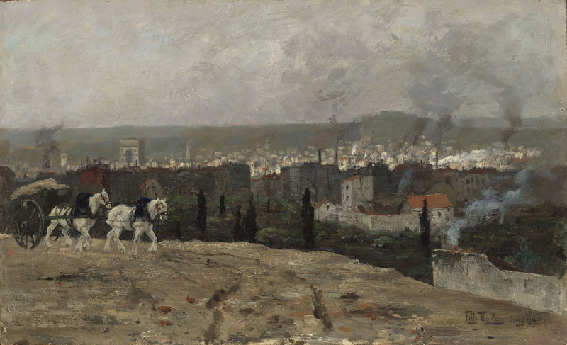 Vue parisienne - Frits Thaulow