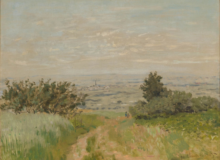 Utsikt över slätten i Argenteuil, kullarna i Sannois - Claude Monet