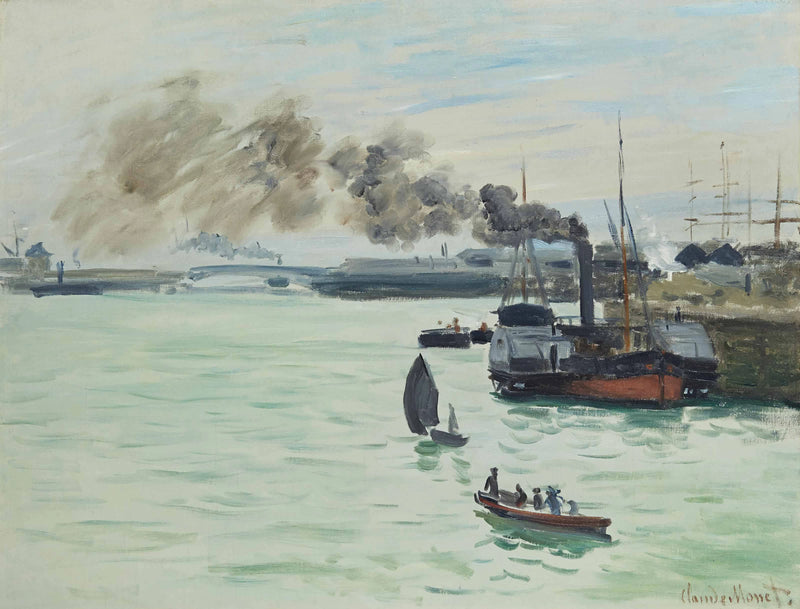 Utsikt över en W169-hamn - Claude Monet