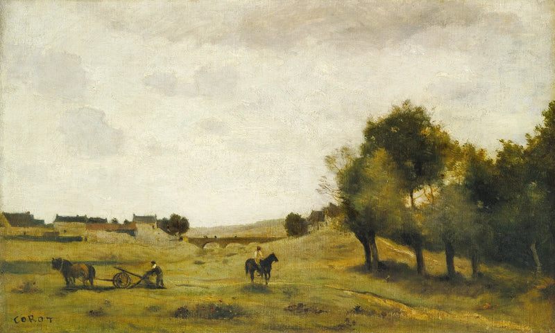 Utsikt nära Épernon - Jean-Baptiste Camille Corot