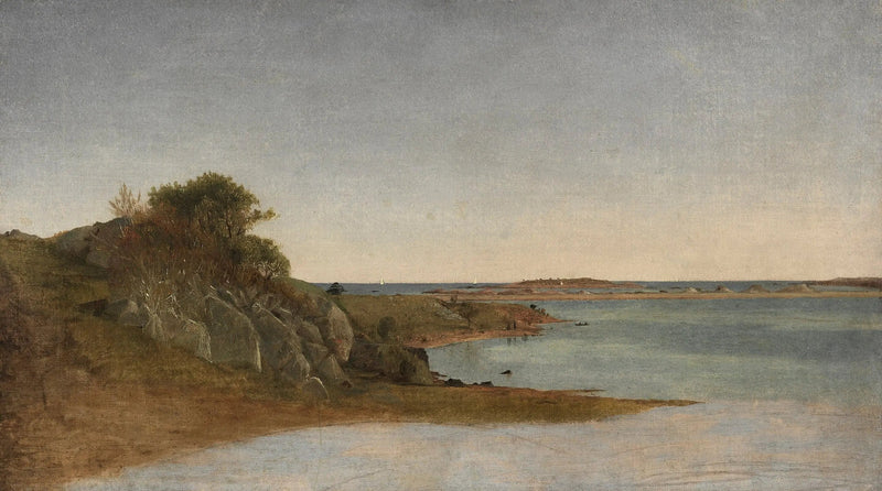 Utsikt nära Newport - John Frederick Kensett