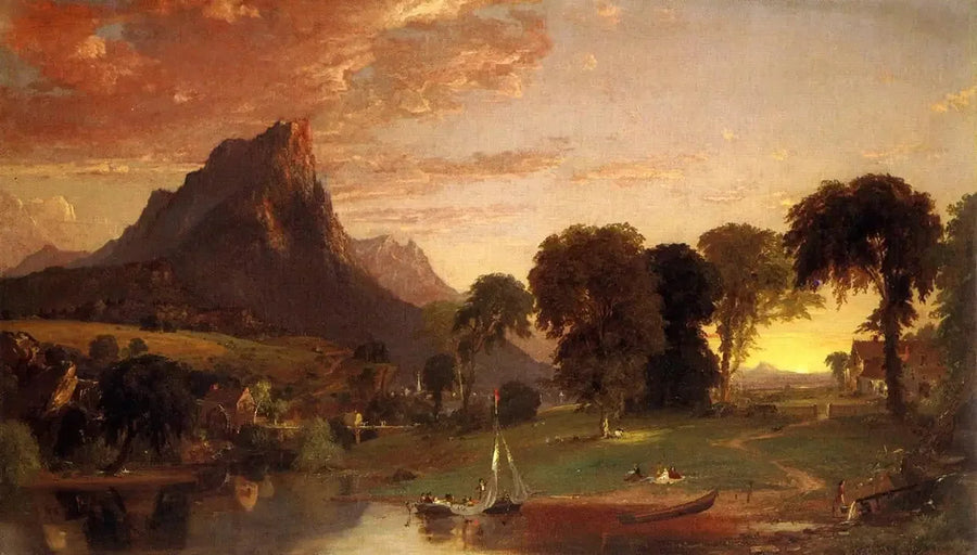 Utsikt nära Sherburne, Chenango County - Jasper Francis Cropsey