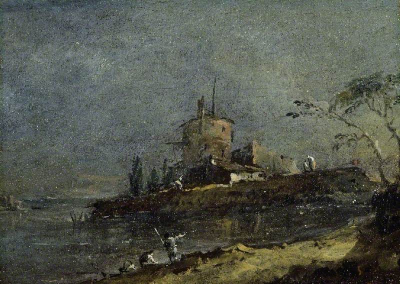Utsikt nära Venedig - Francesco Guardi