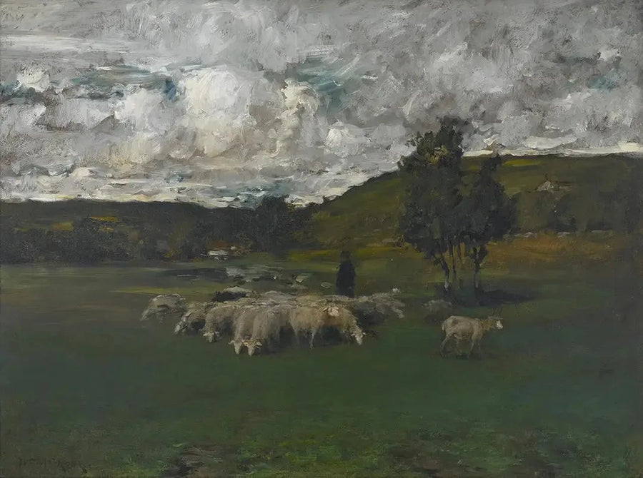 Utsikt nära vallokalen - William Merritt Chase