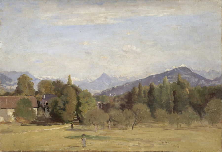 Utsikt från Châtelaine i Genève - Jean-Baptiste Camille Corot