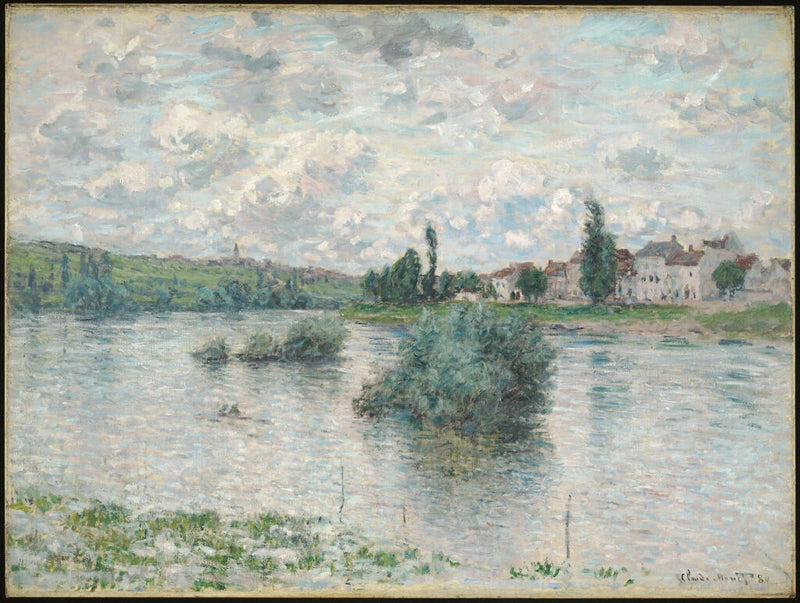Utsikt över Seine vid Lavacourt W540 - Claude Monet