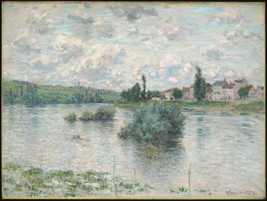 Utsikt över Seine vid Lavacourt W540 - Claude Monet