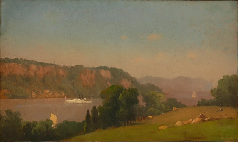 Utsikt över Hudson - George Inness