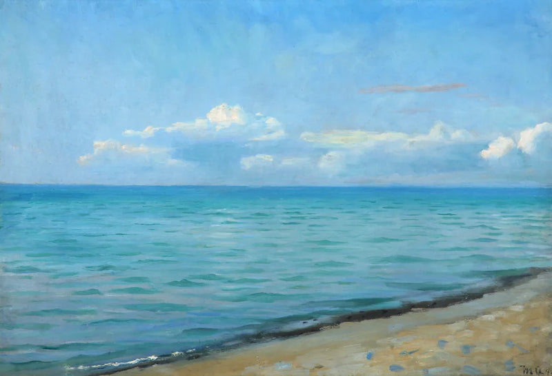 Vue sur la plage, Skagen. - Michael Peter Ancher