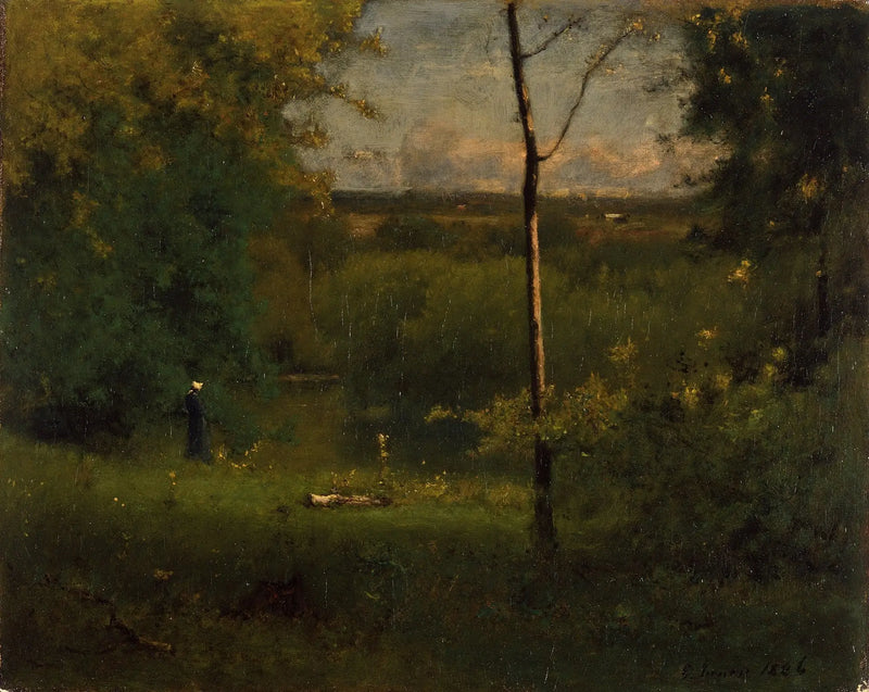 Utsikt över floden - George Inness