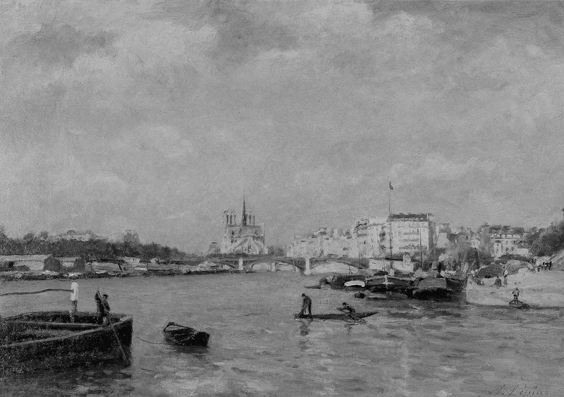 Utsikt över Seine, Paris - Stanislas Lépine
