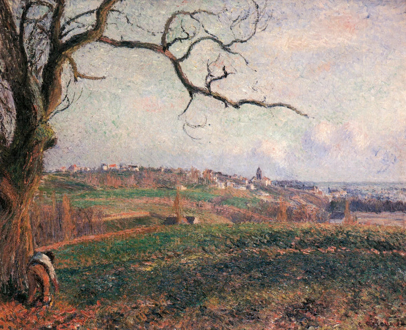 Utsikt över staden Pontoise - Camille Pissarro