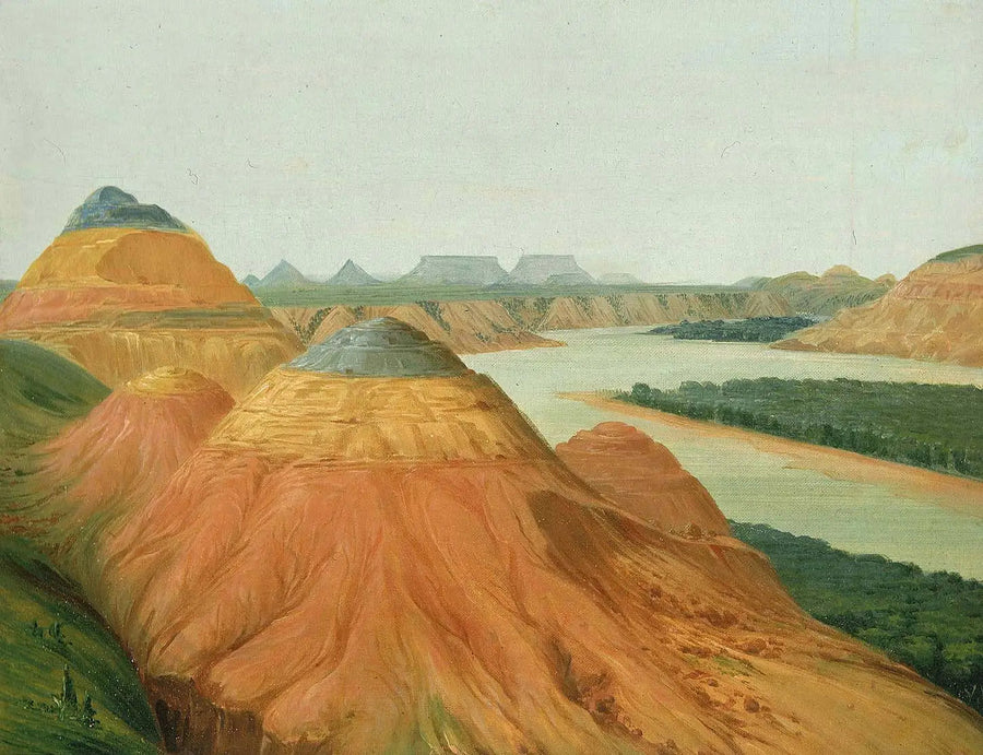 Utsikt över Big Bend i den övre Missouri - George Catlin