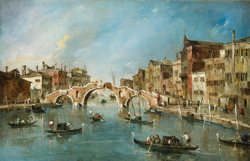 Vy över Cannaregio-kanalen, Venedig - Francesco Guardi
