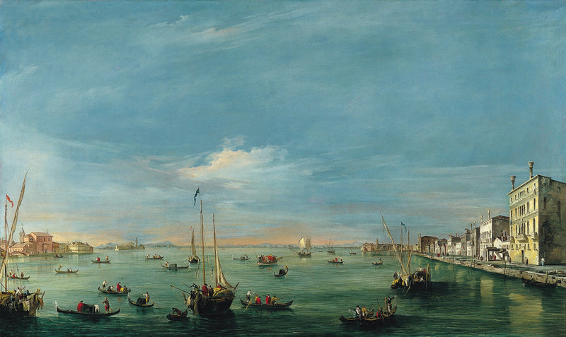 Utsikt över Giudecca-kanalen och Zattere - Francesco Guardi