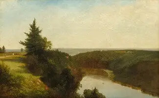 Utsikt över Genesee nära Mount Morris - John Frederick Kensett