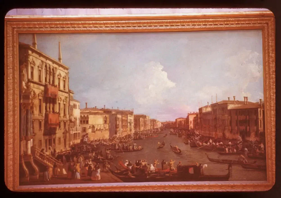 Utsikt över Grand Canal från Palazzo Balbi till Rialto-bron, under en regatta - Canaletto