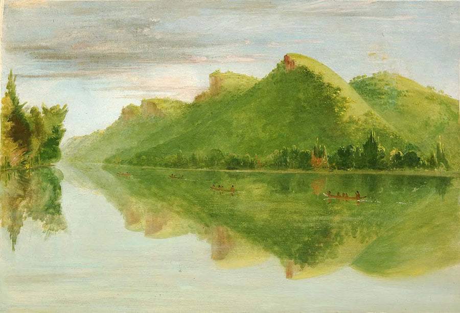 Utsikt över den övre Mississippi, fantastiska prärier - George Catlin