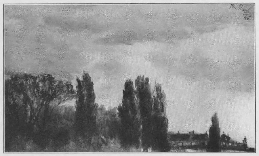 Utsikt över Princeparket Albrecht - Adolph von Menzel