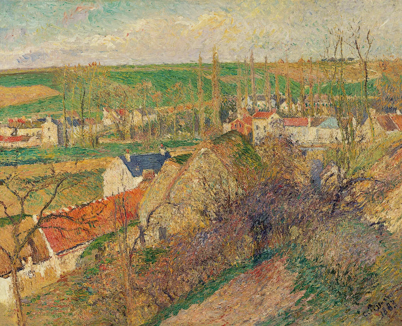 Utsikt över byn Osny - Camille Pissarro