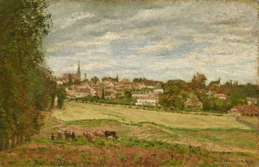Utsikt över byn Marly-le-Roi - Camille Pissarro