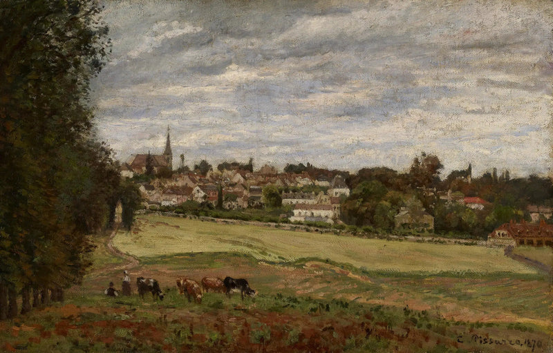 Utsikt över byn Marly-le-Roi - Camille Pissarro