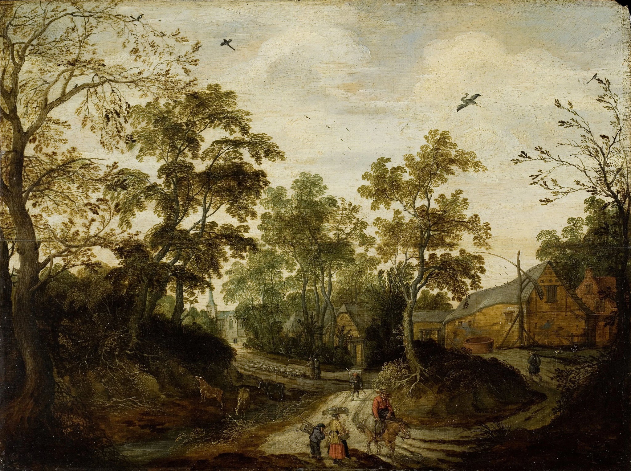 Vue sur le village - Willem van den Bundel