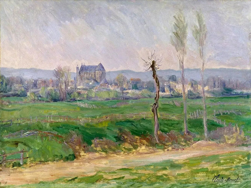 Utsikt över Vernon W1061 - Claude Monet