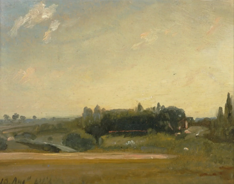 Vy mot prästgården, East Bergholt - John Constable