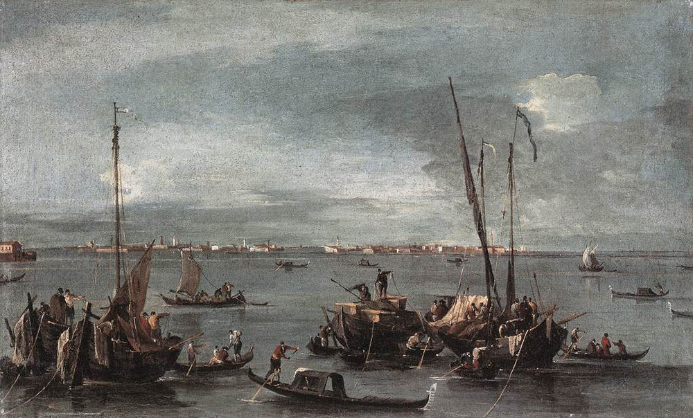 Vue vers Murano depuis le Fondamente Nuove Venise - Francesco Guardi - Alpha Reproduction