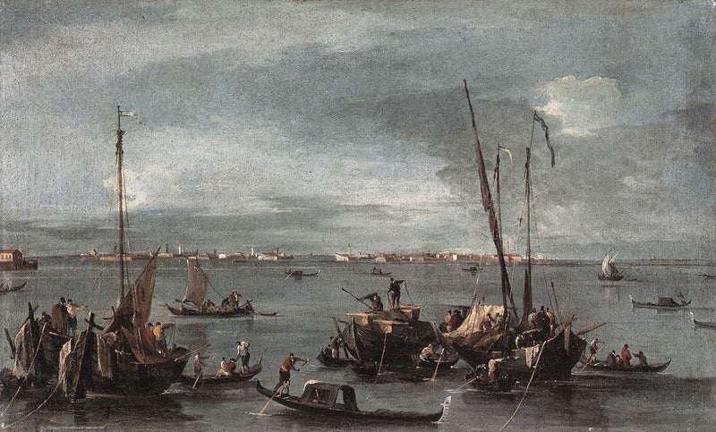 Vy mot Murano från Fondamente Nuove, Venedig - Francesco Guardi