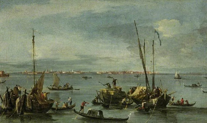 Vy mot Murano från Fondamente Nuove, Venedig - Francesco Guardi