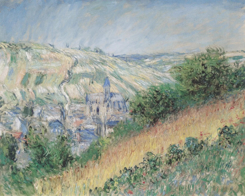 Utsikt över Vétheuil W696 - Claude Monet