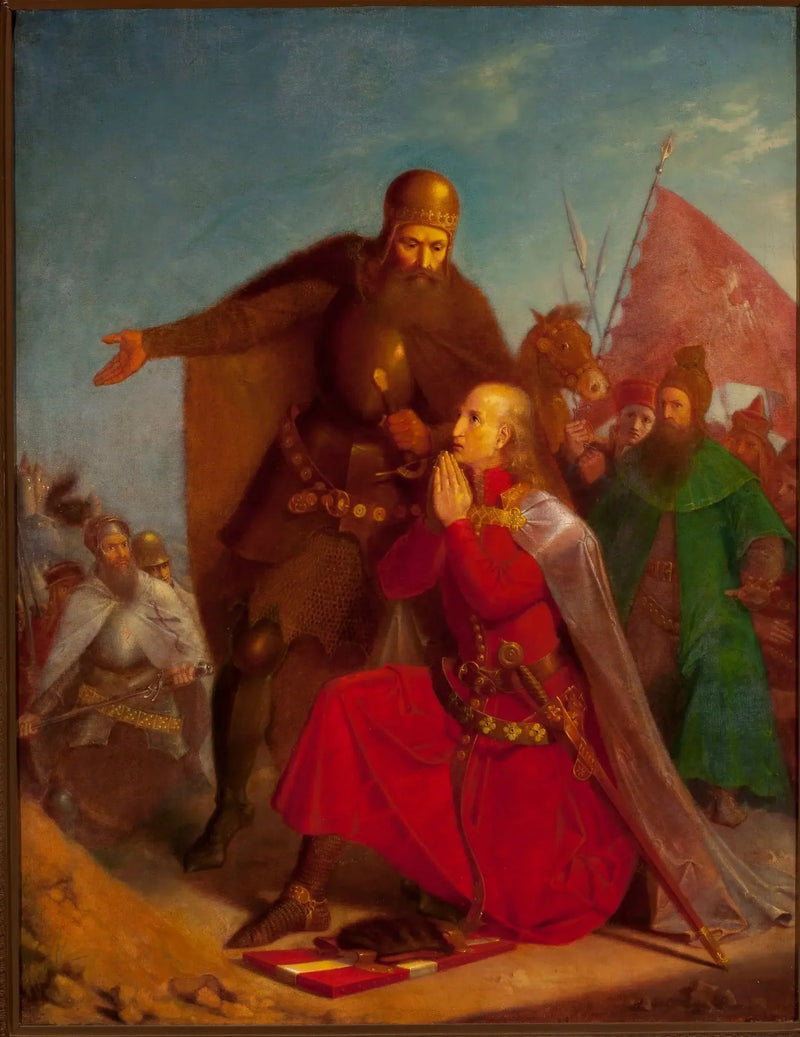 Władysław Jagiełło och Vytautas ber före slaget vid Grunwald - Jan Matejko