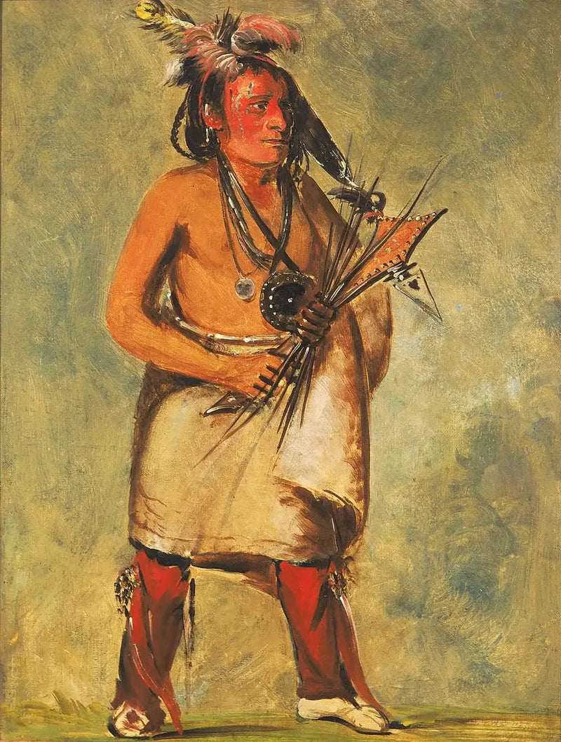 Wa-kon-chásh-kaw, Den som kommer med åskan - George Catlin