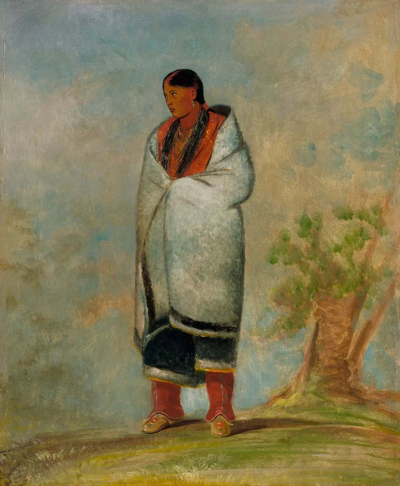 Wa-quóth-e-qua, älvkvinnan, valkvinnan - George Catlin