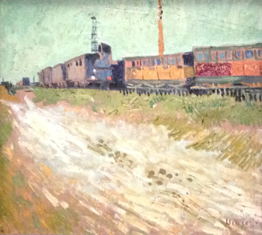 Järnvägsvagnar i Arles - Vincent van Gogh